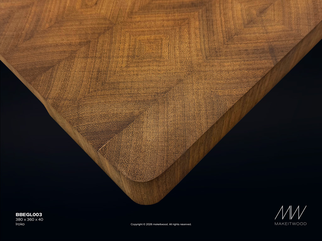 Iroko end grain butchers block