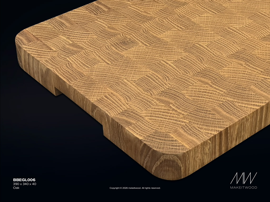 Large end grain oak cutting board